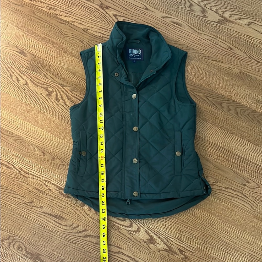 Forest Green Quilted Insulated Vest Equestrian